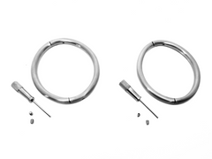 6mm Satin Stainless Steel Elliptical Cuffs
