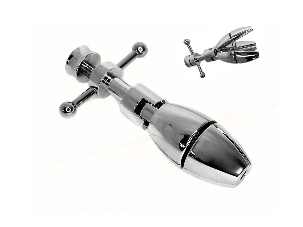 Anal Locking Butt Plug Metal Alloy Plunger