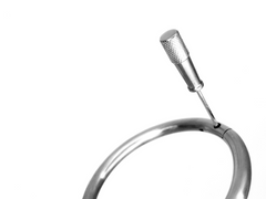 6mm Satin Stainless Steel Elliptical Cuffs