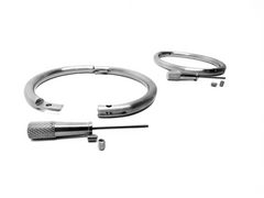 6mm Satin Stainless Steel Elliptical Cuffs