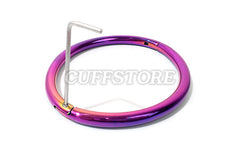 8mm Rainbow Elliptical Leg Irons Ankle Restraint - Multiple Sizes Available