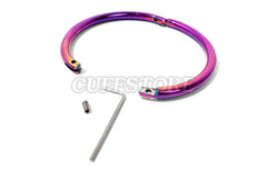 8mm Rainbow Elliptical Leg Irons Ankle Restraint - Multiple Sizes Available