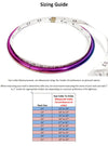 6MM Petite Thin Rainbow Eternity Collar Locking Slave Collar Pride Jewelry - Multiple Sizes Available