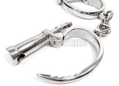 5-Position Adjustable Darby Style Adult Fetish Handcuffs with Screw Style Key