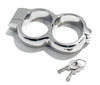 Nickle Plated High Security Irish-8 Snap Shut Handcuffs KB-131