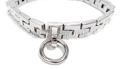 Two Position Locking Watch Band Collar with Padlock and Key KB-907