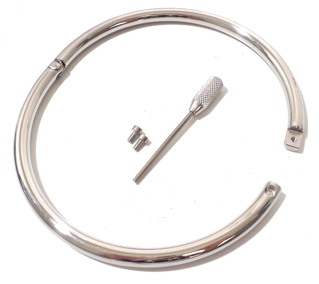 Stainless Steel Slave Collar Locking Eternity Collar 24/7 Wear  Sunken Headed Screw
