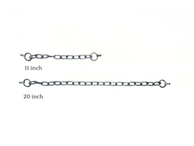 Polished Connector Chain for 8mm Collars & Cuffs
