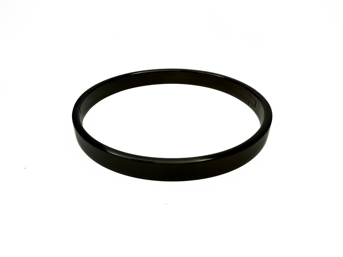 Matte Black Flat Locking Eternity Collar | 1/2-Inch