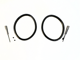 Black Ellipse | Locking Wrist & Ankle Cuff | 6mm