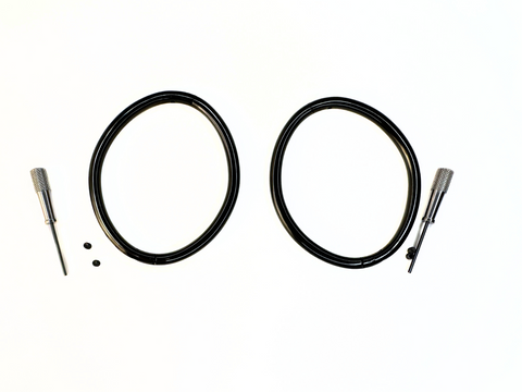 NEW Gloss Black 6mm Stainless Steel Locking Ankle/Wrist Cuffs