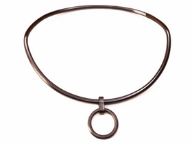 Ultra Petite 4mm Satin Curved Day Collar Stainless Silver