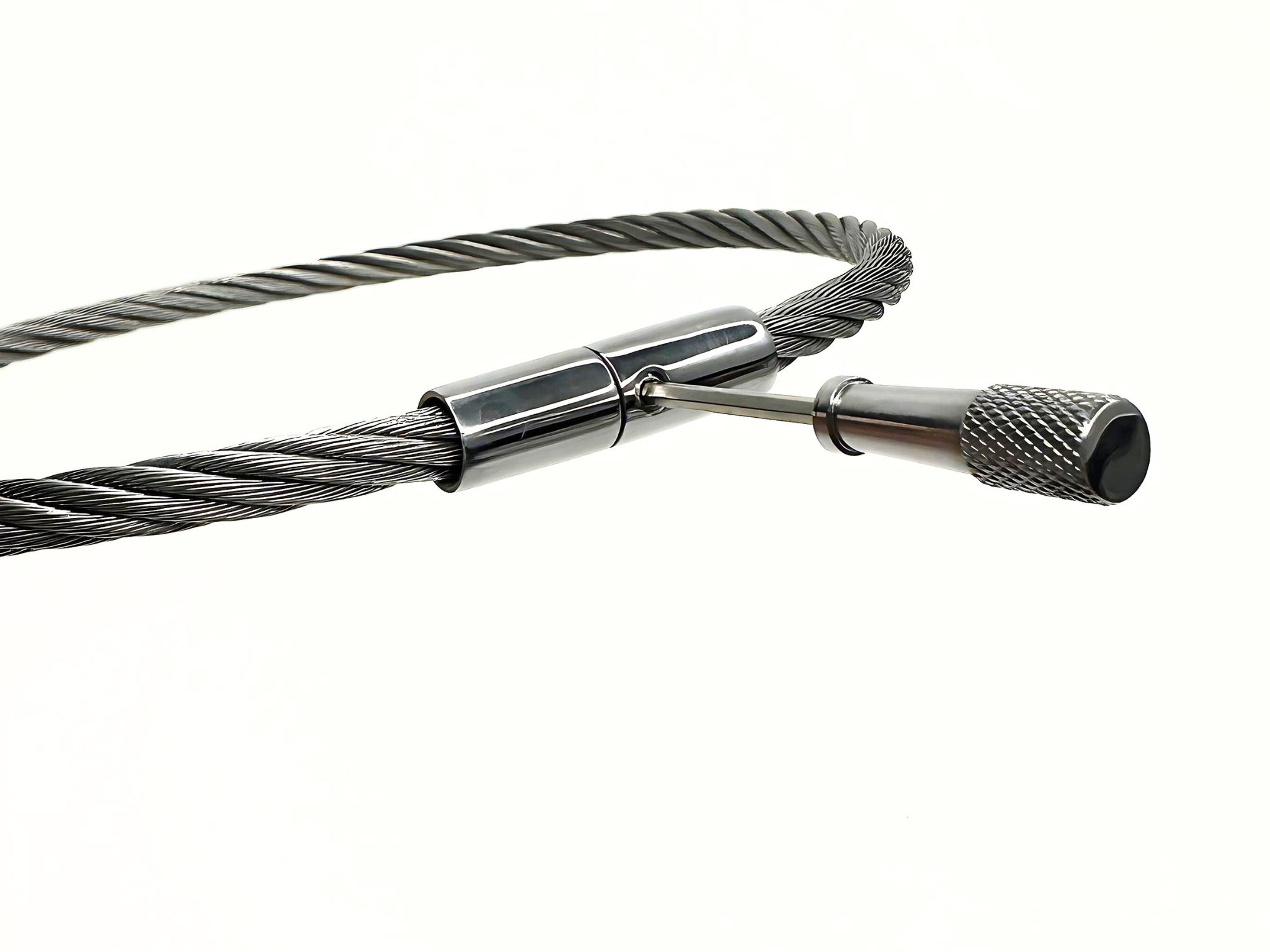 Wire Rope Colar Cable Wire Bondage Collar with Non-Removable Single Ring Multiple Size