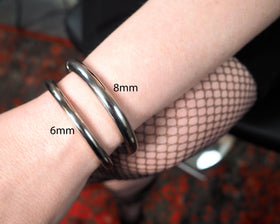 Petite Polished Locking Bracelet or Anklet | 6mm