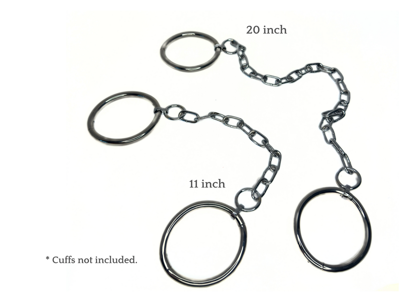 Polished Connector Chain for 8mm Collars & Cuffs