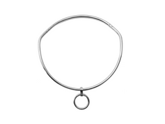 Ultra Petite 4mm Polished Stainless Steel Curved Day Collar