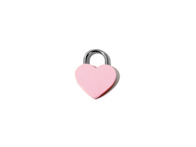 Large Matte Heart Padlock