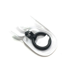 100% Titanium 6mm Matte Black O-Ring