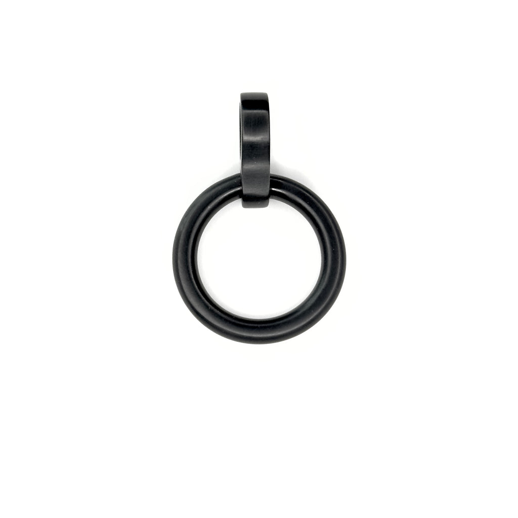 100% Titanium 6mm Matte Black O-Ring