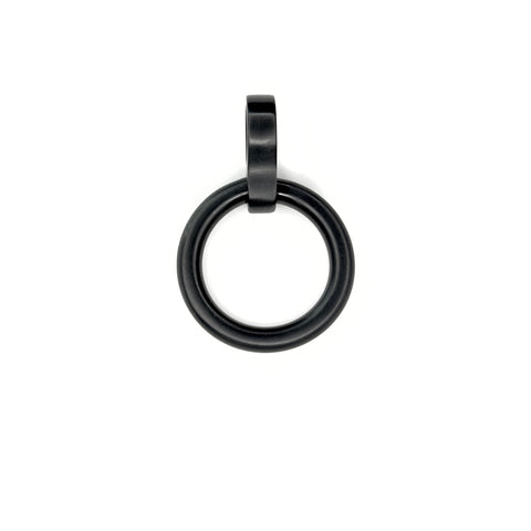 100% Titanium 6mm Matte Black O-Ring