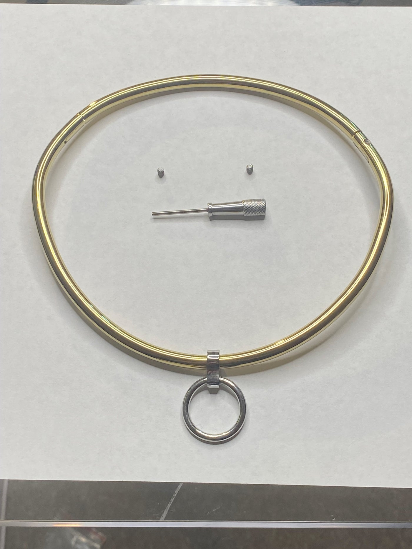 Gold Curved Eternity Collar with O-Ring | 6mm