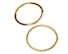6mm Petite Thin Gold Locking Cuffs, Bracelet, Anklet Matches our Gold Collar - Available in Multiple Sizes