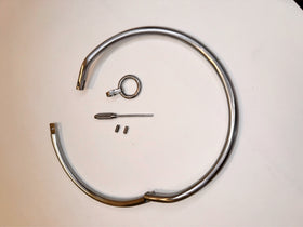 Minor-Scuff Satin Locking Collar with Ring | 19 Inch