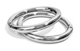 Polished Ellipse | Locking Bracelet or Anklet | 8mm