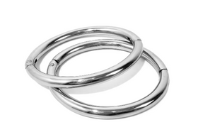 Polished Ellipse | Locking Bracelet or Anklet | 8mm
