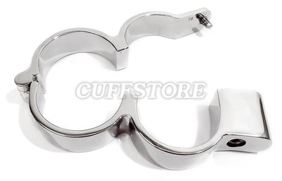 Stainless Steel High Security Irish 8 Quick Snap Shut Handcuffs with Extra Key 131-SS