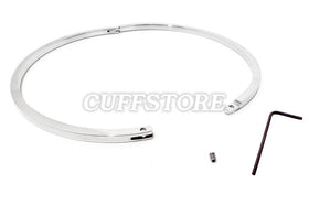 Cuboid Style Stainless Steel Lightweight Locking BDSM Day Collar Restraint 1999-SS
