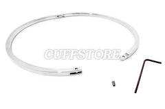 Cuboid Style Stainless Steel Lightweight Locking BDSM Day Collar Restraint 1999-SS