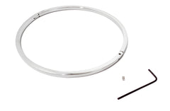 Cuboid Style Stainless Steel Lightweight Locking BDSM Day Collar Restraint 1999-SS
