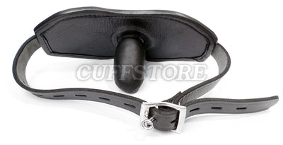 Black Leather Extreme Locking Mouth Gag Mask 2008-SM