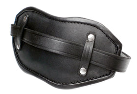 Black Leather Locking Gag Mask