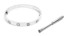 Crystal Screw-Motif Bracelet