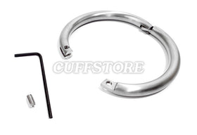 Brushed Stainless Elliptical Wrist Cuffs