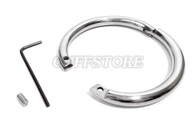 Polished Stainless Elliptical Wrist Cuffs