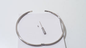 Polished Stainless Steel Petite Locking Eternity Collar