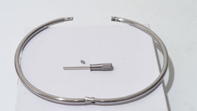Polished Stainless Steel Petite Locking Eternity Collar