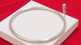 Satin Stainless Steel Petite Locking Eternity Collar