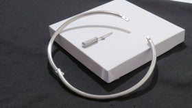 Satin Stainless Steel Petite Locking Eternity Collar