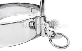 Close-up of the raising-bar adjustment and lead ring