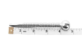 Removable head-raising bar shown beside a measuring tape