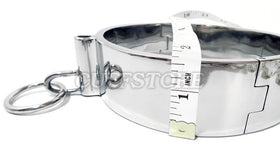 Posture collar height shown beside a measuring tape