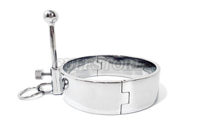 Side view of the stainless posture collar and lead ring