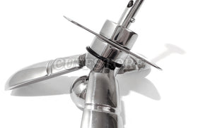Close-up of the expanding plug opening mechanism