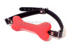 Bondage Silicone Dog Bone Mouth Gag Harness 2051-CS - Available Colors: Black, Pink & Red