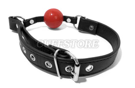 Silicone Ball Gag with Locking Harness
