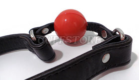Silicone Ball Gag with Locking Harness
